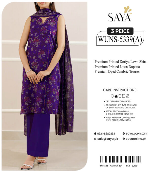Saya brand 3pc Summer  Collection